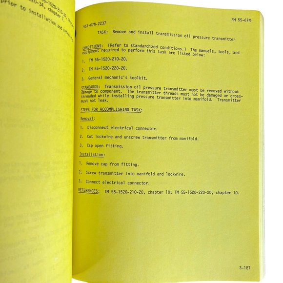 1978 Soldier Manual Utility Helicopter Repairer Skill Level 1  2  3  Dept Army - Picture 9 of 10